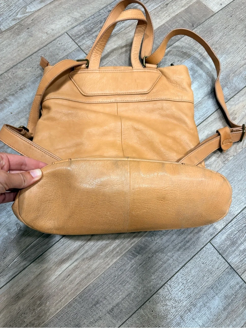 Aspen leather backpack